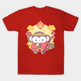 Playful Prosperity: Monkey Chinese Zodiac! T-Shirt